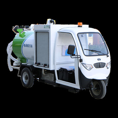 quality  Factory Small Automatic 1200L 3 Wheel Vacuum Sewage Suction Tanker Truck For Sale factory