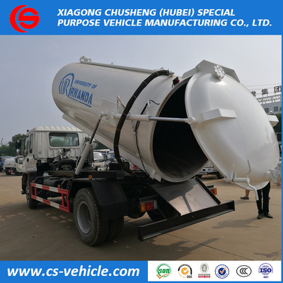 Japanese Best Quality Q235 Carbon Steel Vacuum Sewage Tanker Truck 10000l Sewage Suction Truck