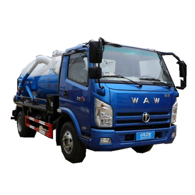 4x2 WAW Mini Diesel 116hp 5.5CBM 3.525 Ton Sewer Scaven Suction Sewage Tank Truck High Pressure Vacuum Sewage Suction Truck