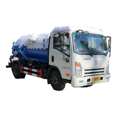 4x2 Dayun Sewer Scaven Suction Sewage Tank Truck 5CBM 4.35 Ton High Pressure Vacuum Sewage Suction Truck