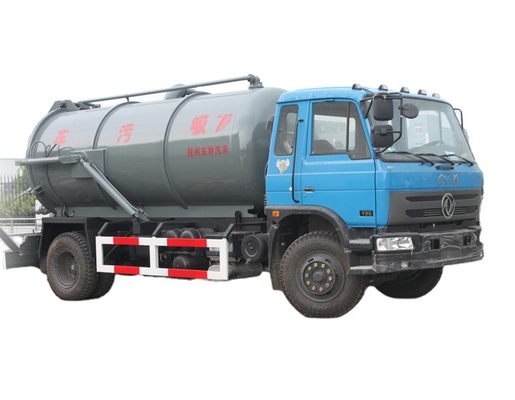 Q235 Carbon Steel 10cbm Vacuum Suction Tank Truck Sewage Acid / Waste Water Suction Tank