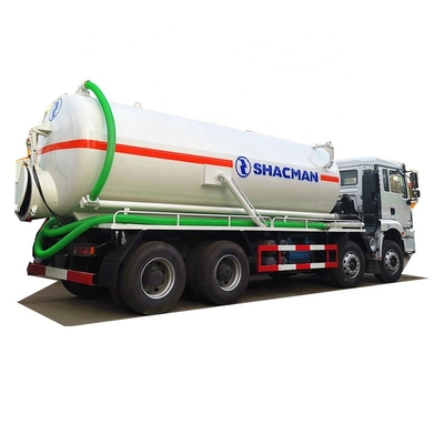 Carbon Steel Shacman 8x4 Sewage Suction Truck For 20CBM Tanker