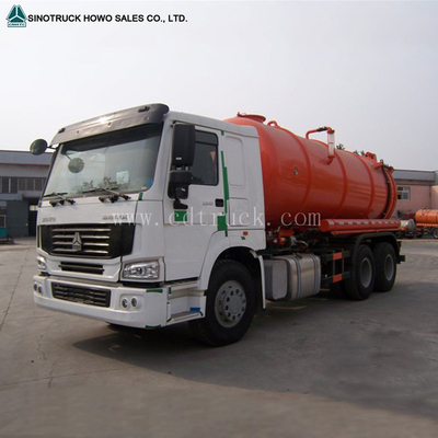 5 Mm Carbon Steel Plate 10CBM 4X2 Medium High Pressure Vacuum Sewage Suction Tanker Truck