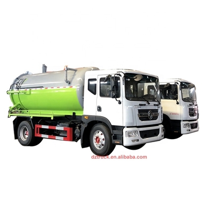 Q235B carbon steel Dongfeng 4x2 12000l vacuum sewage suction truck for sale